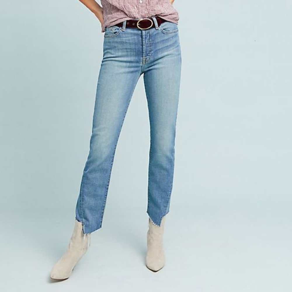 7 For All Mankind Edie High-Rise Ankle Jeans